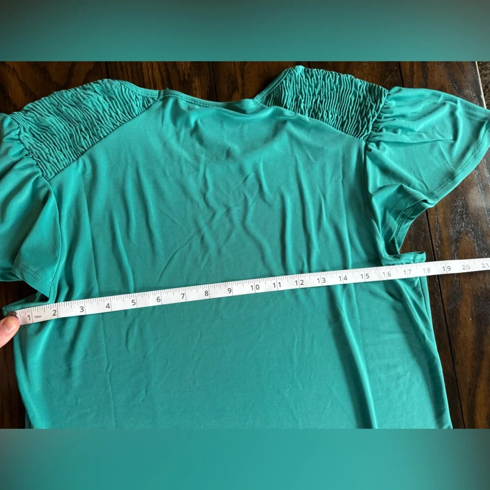 NWT Teal T-shirt Dress - Picture 14 of 16